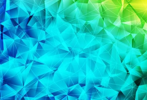 Light Blue, Green vector pattern with polygonal style. Stock Illustration