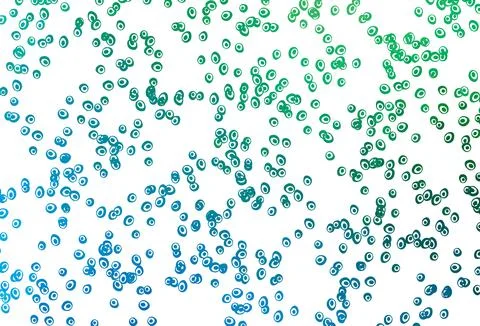 Light Blue, Green vector pattern with spheres. Illustrazione stock