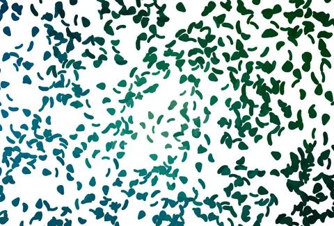 Light Blue, Green vector pattern with chaotic shapes. 스톡 일러스트