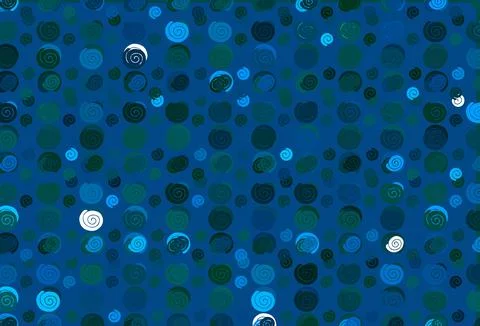 Light Blue, Green vector pattern with liquid shapes. Stock Illustration