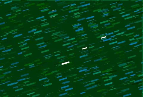 Light Blue, Green vector pattern with narrow lines. Stock Illustration