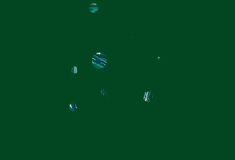 Light blue, green vector pattern with spheres. Stock Illustration