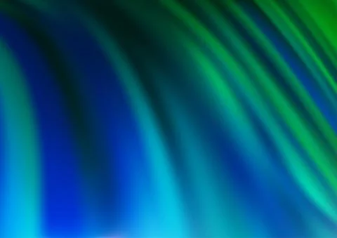 Light Blue, Green vector pattern with liquid shapes. 스톡 일러스트