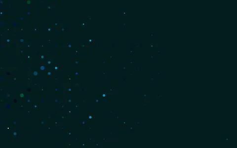 Light Blue, Green vector pattern with spheres. Stock Illustration