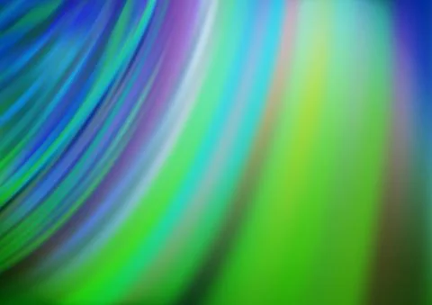 Light Blue, Green vector pattern with liquid shapes. 库存插图