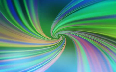 Light Blue, Green vector pattern with curved lines. Shining colorful illustra Stock Illustration