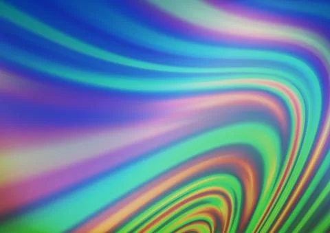 Light Blue, Green vector pattern with liquid shapes. Illustrazione stock