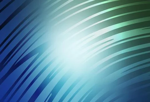 Light Blue, Green vector pattern with wry lines. 스톡 일러스트