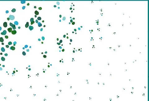 Light Blue, Green vector pattern with lava shapes. Illustrazione stock