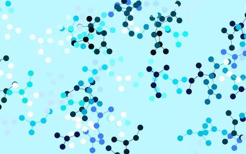 Light Blue, Green vector pattern with artificial intelligence network. 스톡 일러스트