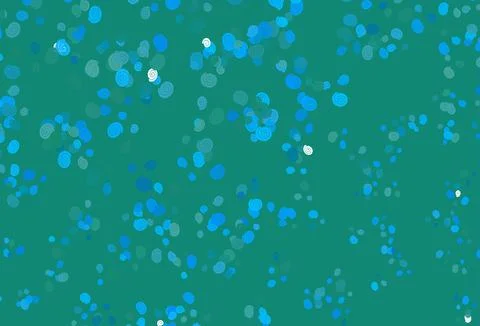 Light Blue, Green vector pattern with bubble shapes. イラスト素材