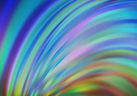 Light Blue, Green vector pattern with bubble shapes. Stock Illustration