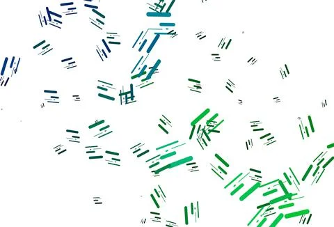 Light Blue, Green vector pattern with narrow lines. Stock Illustration