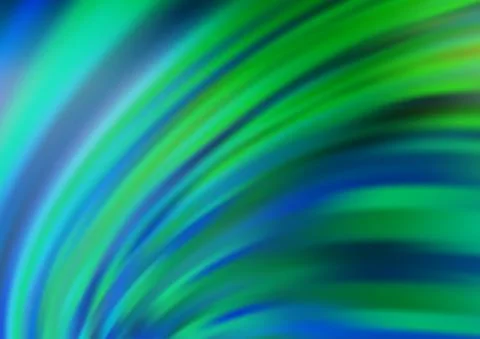 Light Blue, Green vector pattern with bent ribbons. 스톡 일러스트