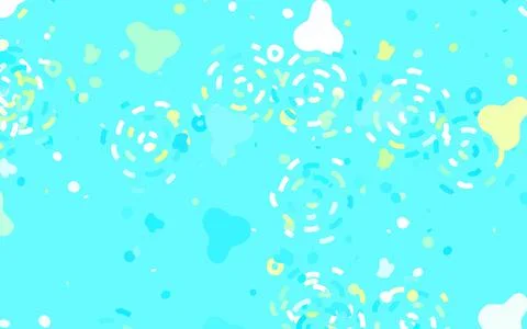 Light Blue, Green vector pattern with random forms. Illustrazione stock