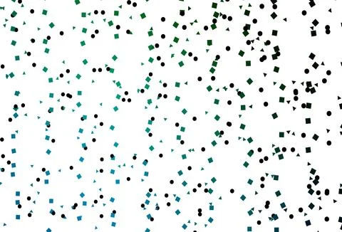 Light Blue, Green vector pattern in polygonal style with circles. Stock Illustration