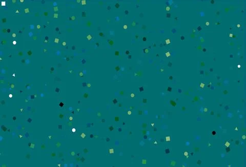 Light Blue, Green vector pattern in polygonal style with circles. Stockillustratie