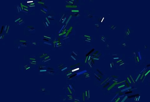 Light Blue, Green vector pattern with narrow lines. Stock Illustration