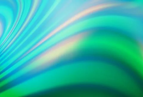 Light Blue, Green vector pattern with liquid shapes. Stockillustratie