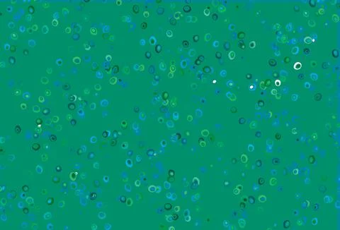 Light Blue, Green vector pattern with spheres. Stock Illustration