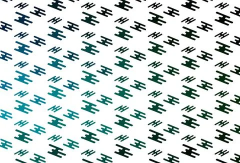 Light Blue, Green vector pattern with narrow lines. Stock Illustration