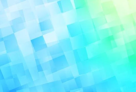 Light Blue, Green vector pattern in square style. Stock Illustration