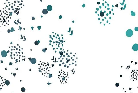 Light Blue, Green vector pattern with random forms. Illustrazione stock