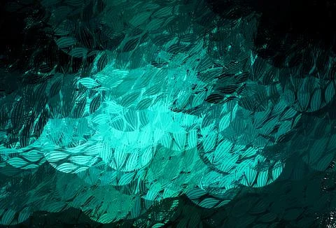 Light Blue, Green vector pattern with random forms. 스톡 일러스트