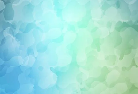 Light Blue, Green vector pattern with random forms. Stock Illustration