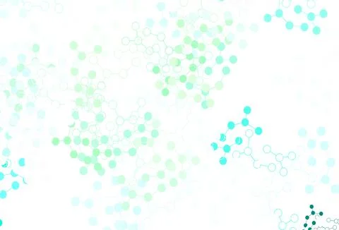 Light Blue, Green vector pattern with artificial intelligence network. Stockillustratie