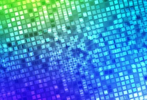 Light Blue, Green vector pattern in square style. Stock Illustration