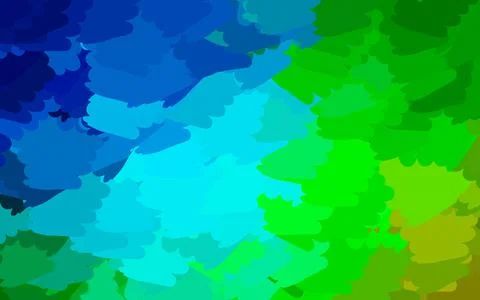 Light Blue, Green vector pattern with random forms. Illustrazione stock