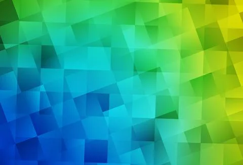 Light Blue, Green vector pattern in square style. Illustrazione stock
