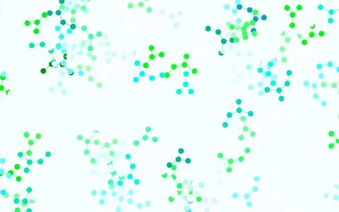 Light Blue, Green vector pattern with artificial intelligence network. Illustrazione stock