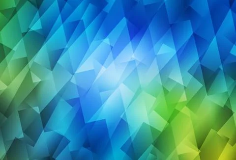 Light Blue, Green vector pattern in square style. 스톡 일러스트