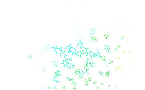 Light Blue, Green vector pattern with artificial intelligence network. イラスト素材