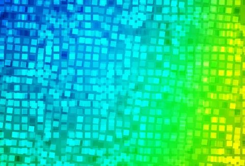 Light Blue, Green vector pattern in square style. Stock Illustration