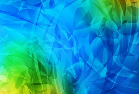 Light Blue, Green vector pattern with random forms. Illustrazione stock