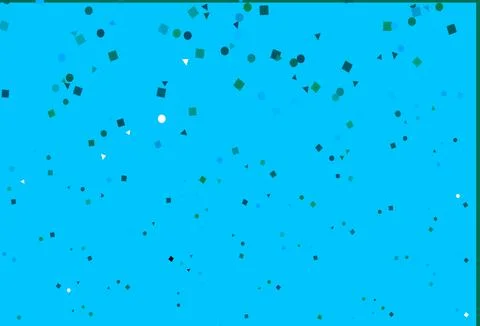 Light Blue, Green vector pattern in polygonal style with circles. Illustrazione stock