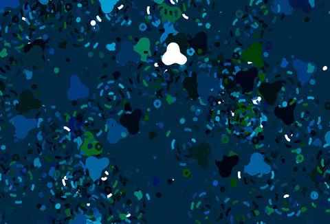 Light Blue, Green vector pattern with random forms. イラスト素材