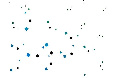 Light Blue, Green vector pattern in polygonal style with circles. Illustrazione stock