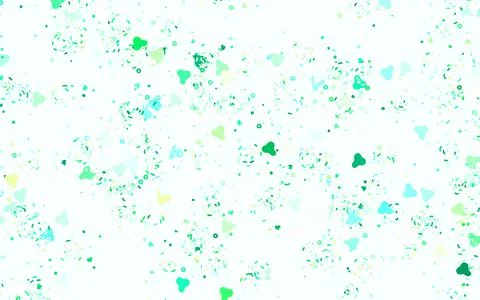 Light Blue, Green vector pattern with random forms. Illustrazione stock
