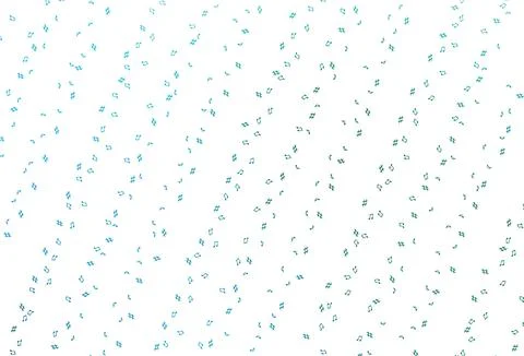 Light Blue, Green vector pattern with music elements. Illustrazione stock