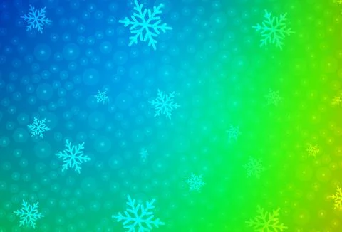 Light Blue, Green vector pattern in Christmas style. Stock Illustration