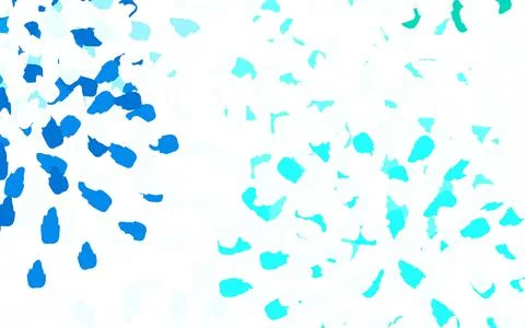 Light Blue, Green vector pattern with random forms. Illustrazione stock