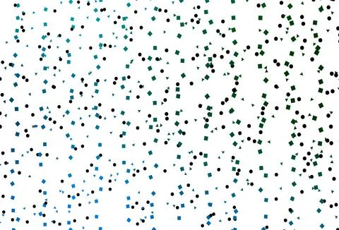 Light Blue, Green vector pattern in polygonal style with circles. 스톡 일러스트