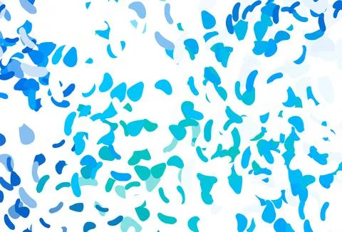 Light Blue, Green vector pattern with chaotic shapes. 스톡 일러스트