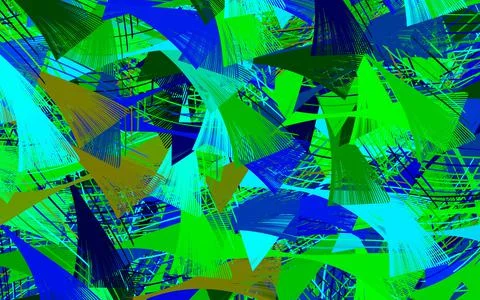Light Blue, Green vector pattern with random forms. 库存插图