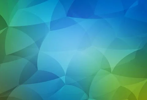 Light Blue, Green vector pattern with polygonal style. Stock Illustration