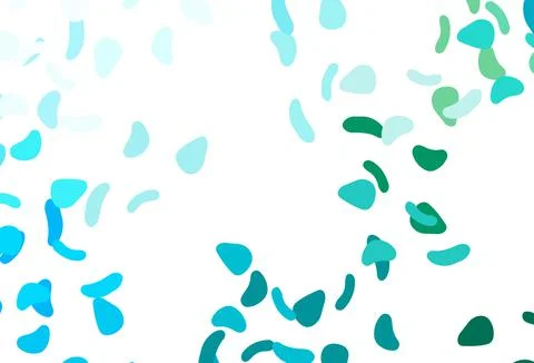 Light Blue, Green vector pattern with chaotic shapes. Illustrazione stock